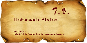 Tiefenbach Vivien névjegykártya